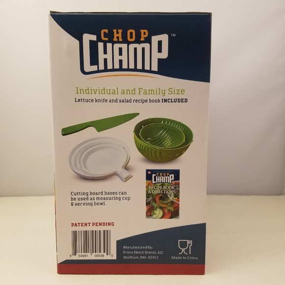 Chop Champ Quick & Easy Salad Cutter & More Includes Knife AS SEEN ON TV!🆕 - Picture 4 of 6